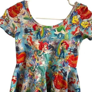 Wild Rich Kids Twirl Dress Girls Size 11/12 the little mermaid ariel Disney